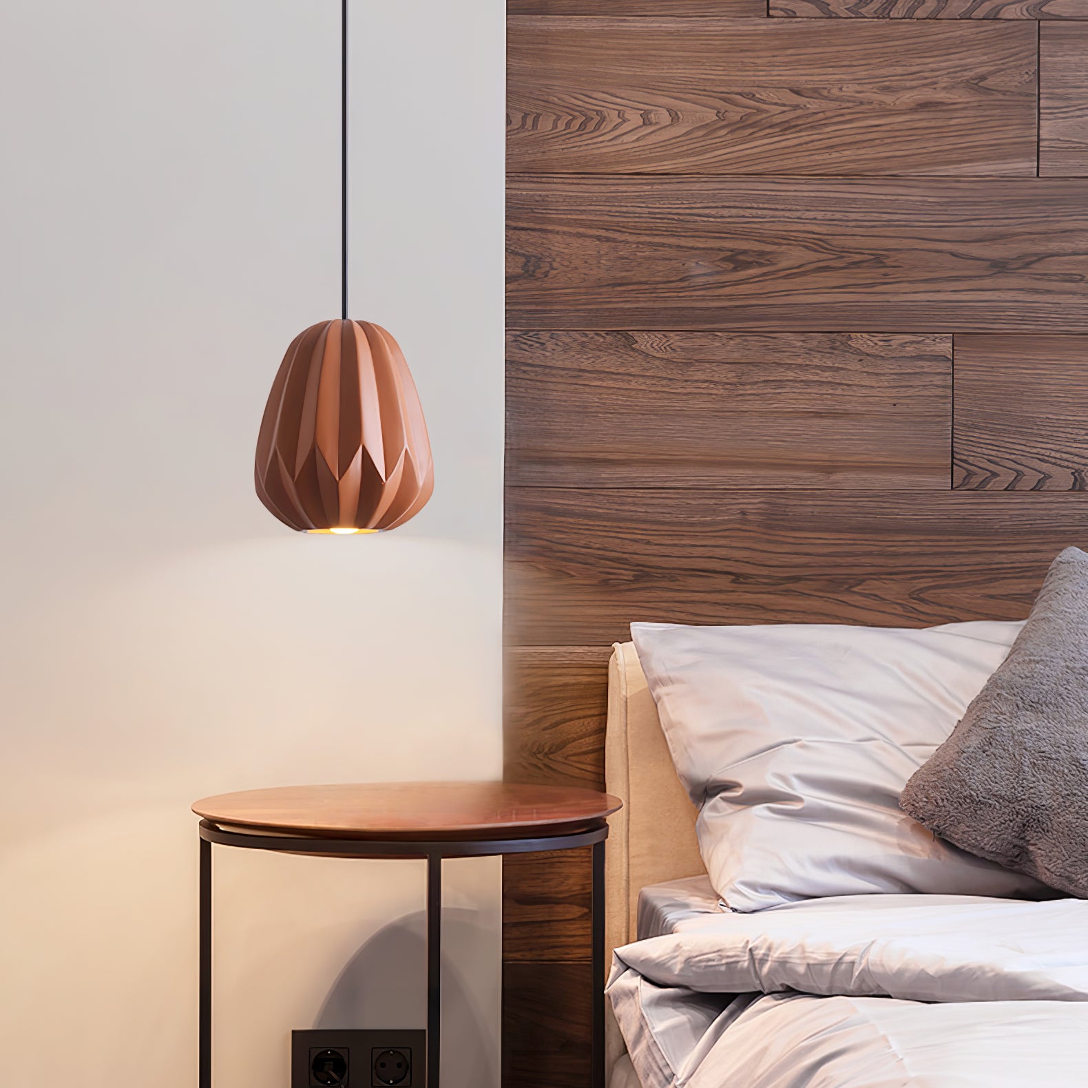 Papaya Resin Pendant Lamp - Lumpaz