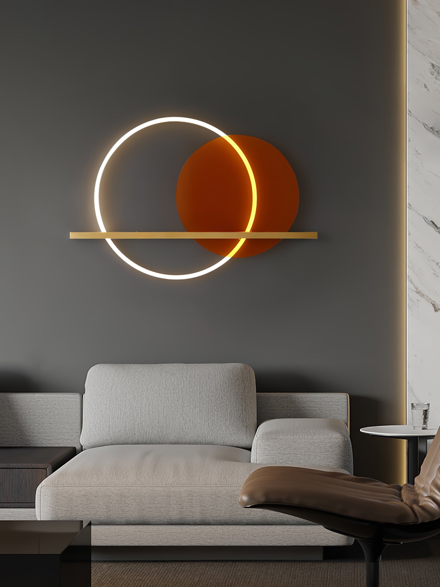 Round Cut Wall Lamp - Lumpaz