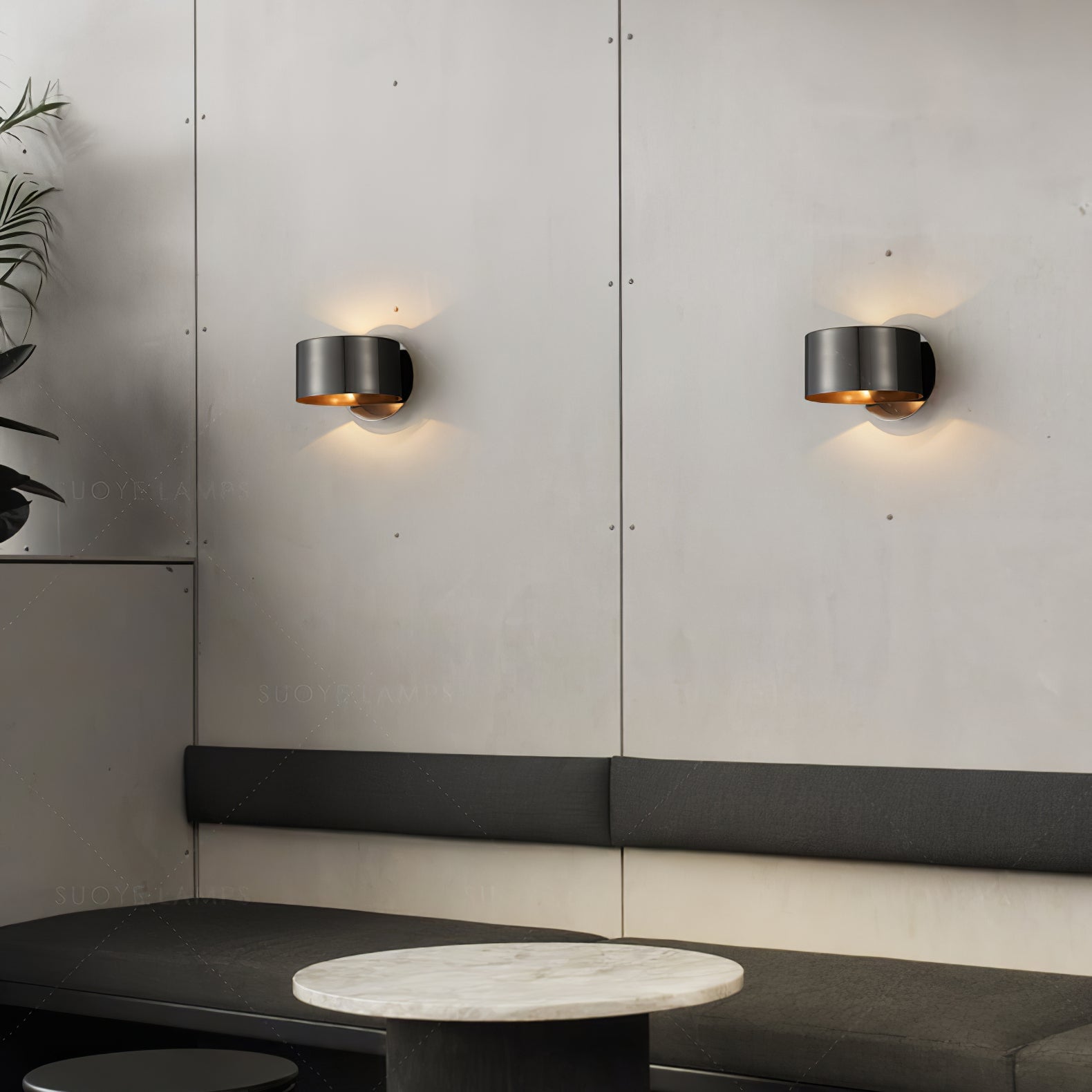 Brass Drum Wall Lamp - Lumpaz