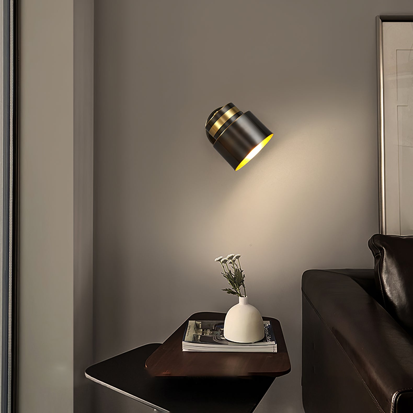 Brass Cylinder Wall Lamp - Lumpaz
