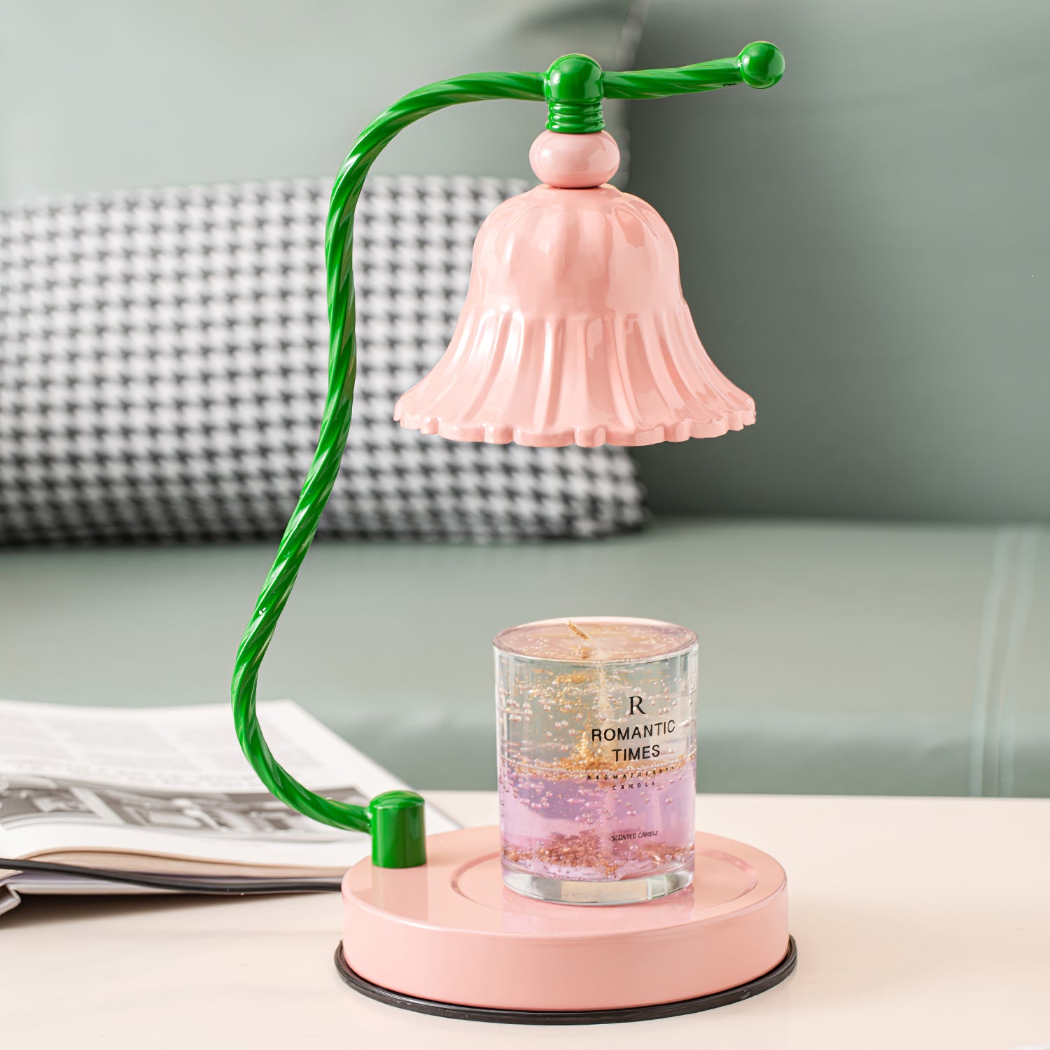 Pink Candle Table Lamp - Lumpaz