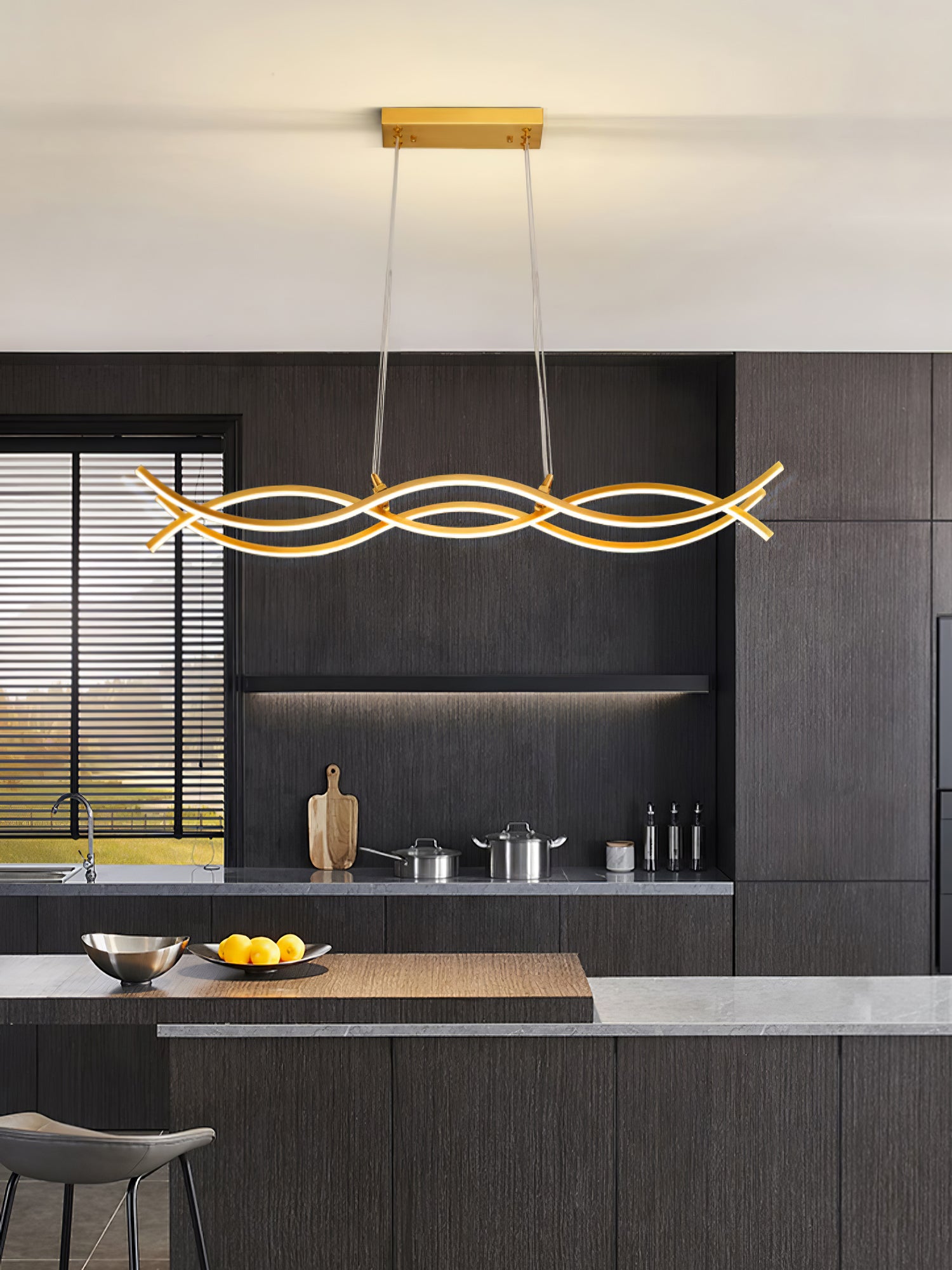 Wave Island Chandelier - Lumpaz
