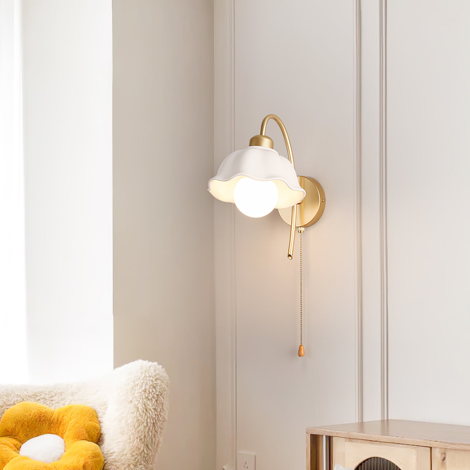 Flower Ceramic Wall Lamp - Lumpaz