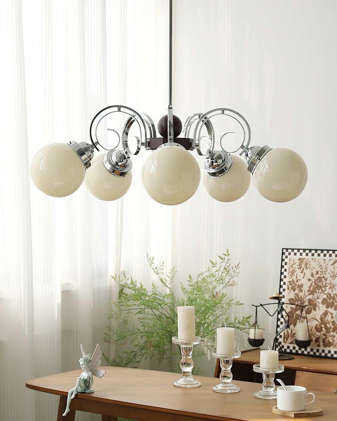 Kotter Cream Chandelier - Lumpaz