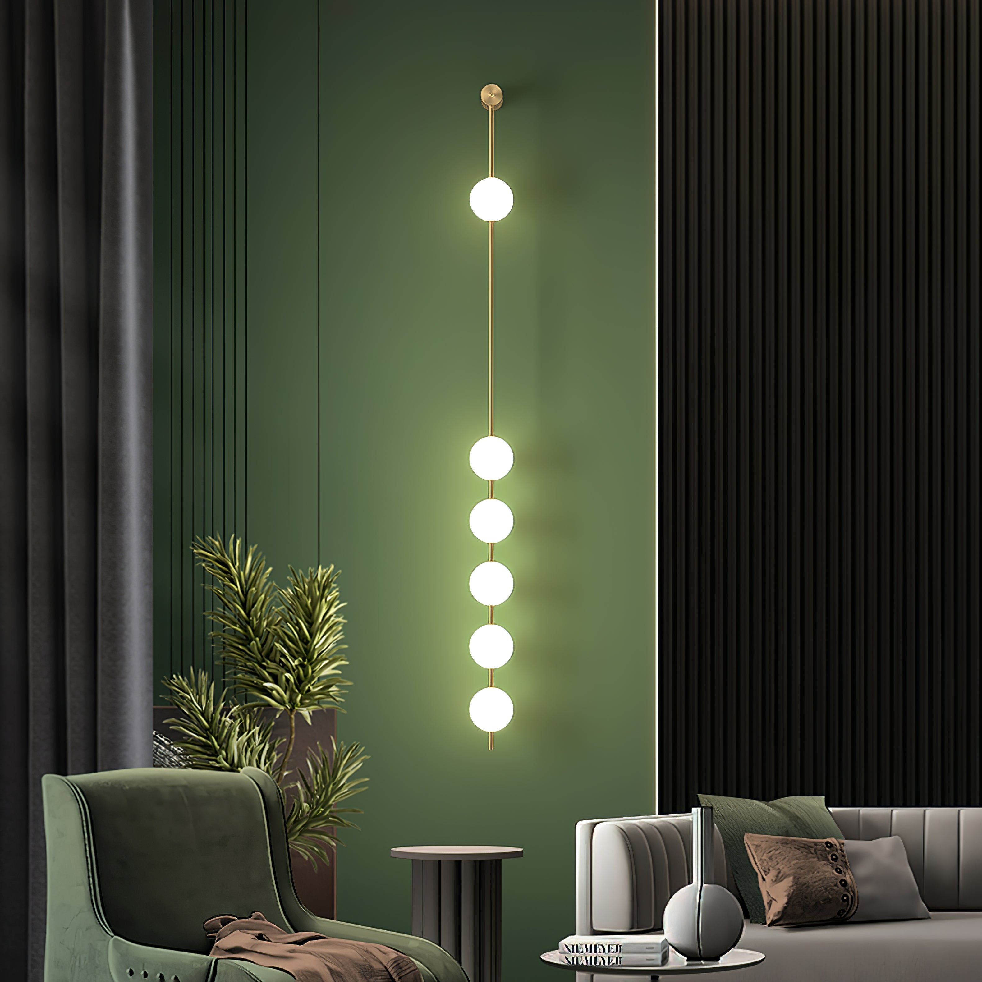 Vertical Balls Wall Lamp - Lumpaz