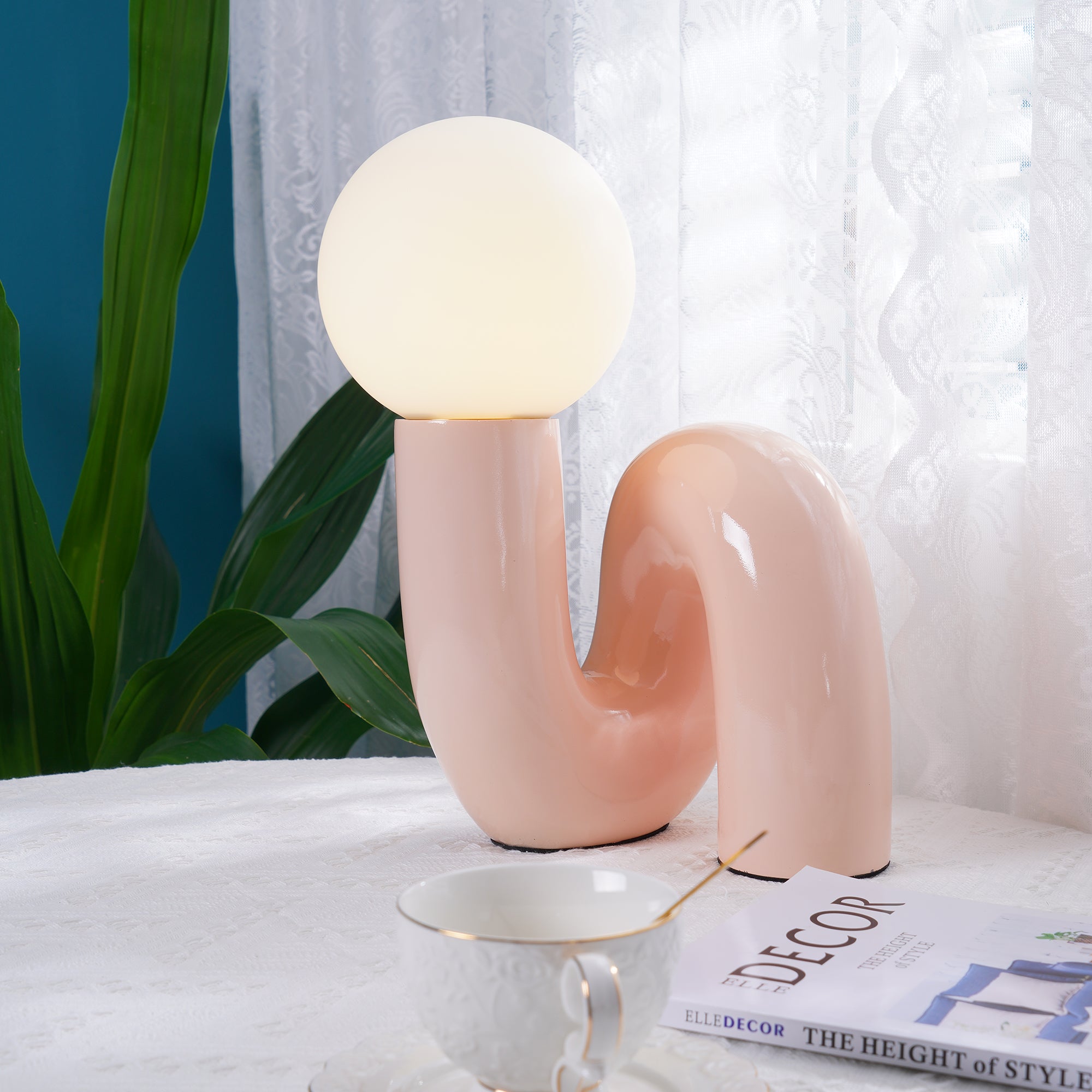 Spiral Glass Table Lamp - Lumpaz