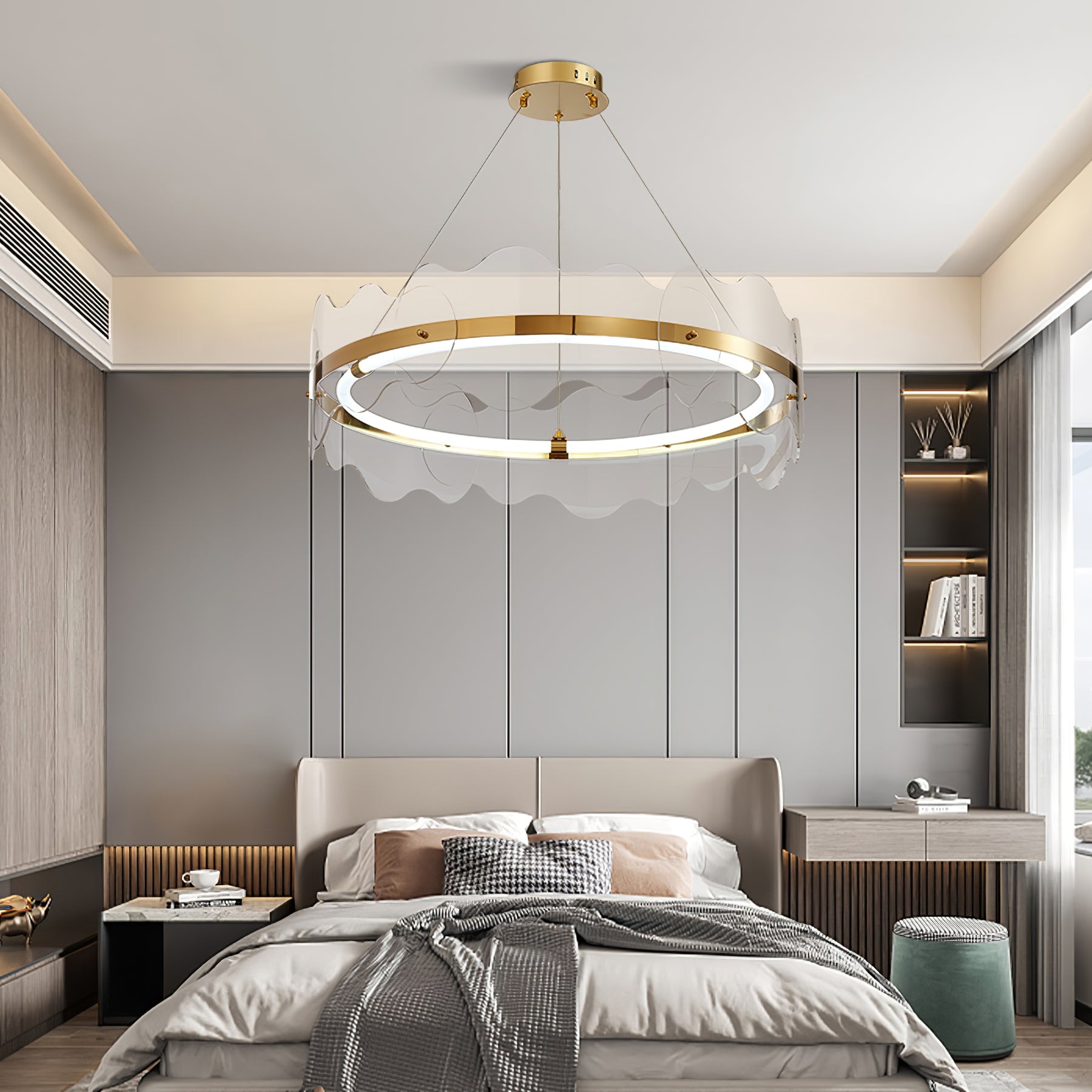 Acrylic Wave Chandelier - Lumpaz