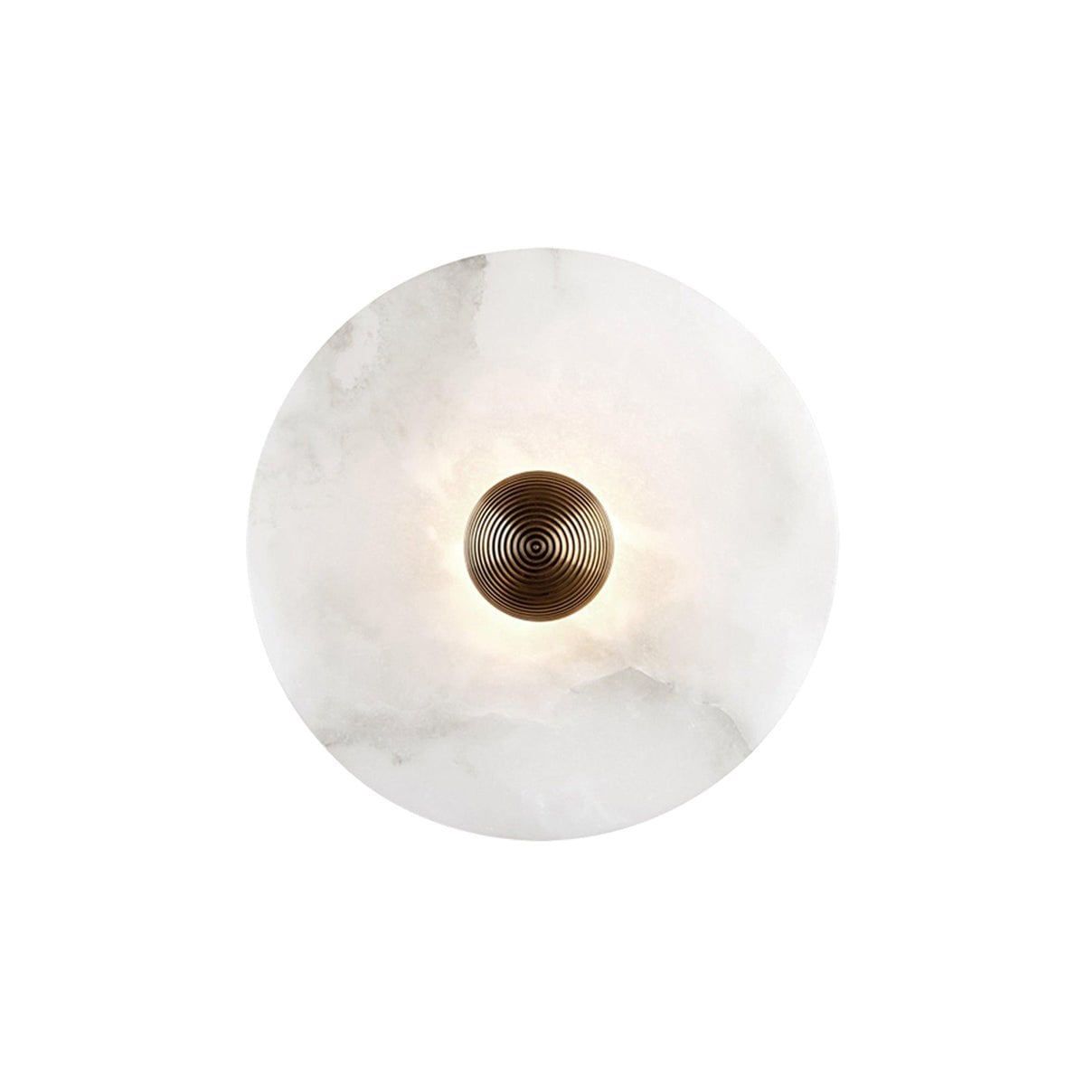 Round Alabaster Wall Lamp - Lumpaz