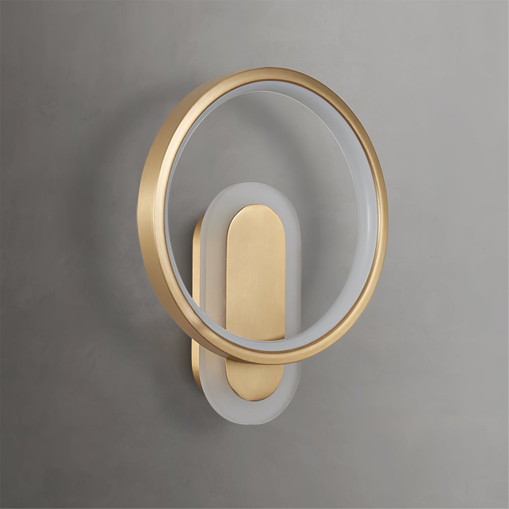 Round Brass Wall Lamp - Lumpaz