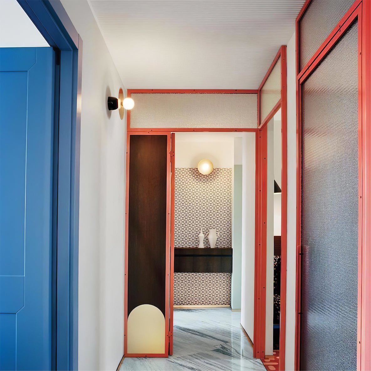 Disc And Sphere Wall Lamp - Lumpaz