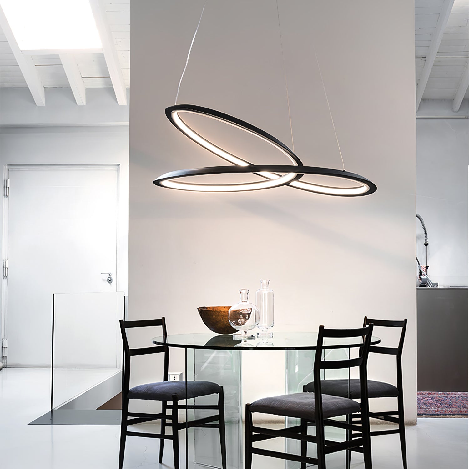 Geometric Curve Chandelier - Lumpaz
