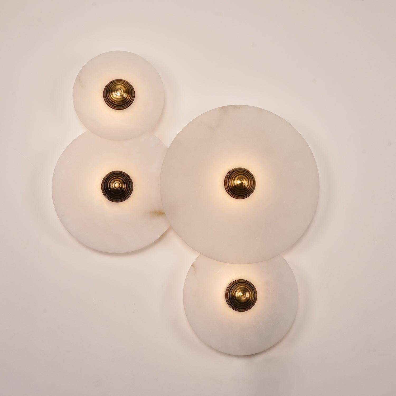 Round Alabaster Wall Lamp - Lumpaz