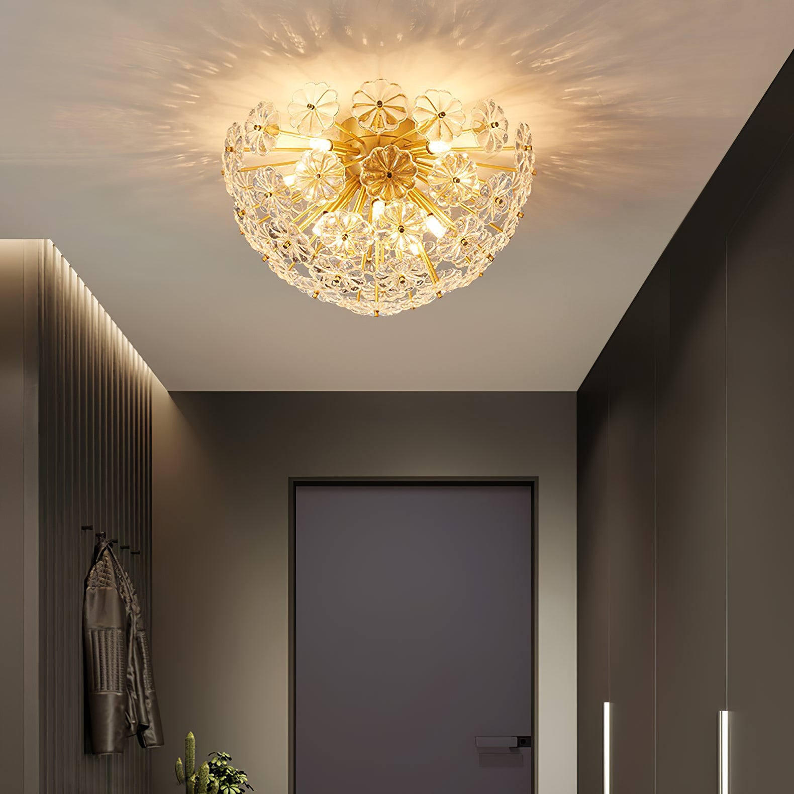 Lamina Crystal Ceiling Light - Lumpaz