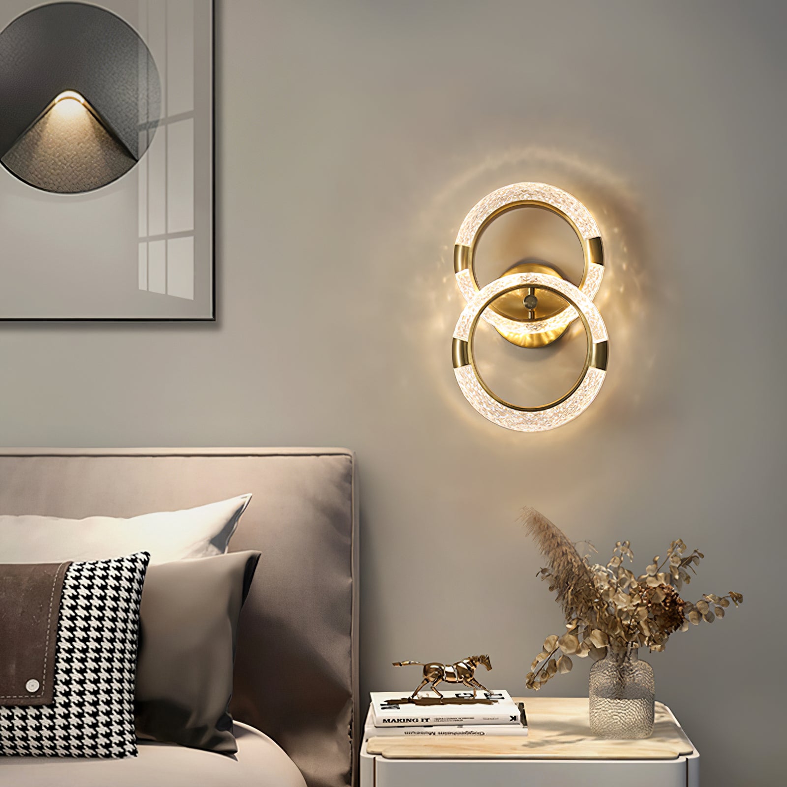 Crystal LED Round Wall Lamp - Lumpaz