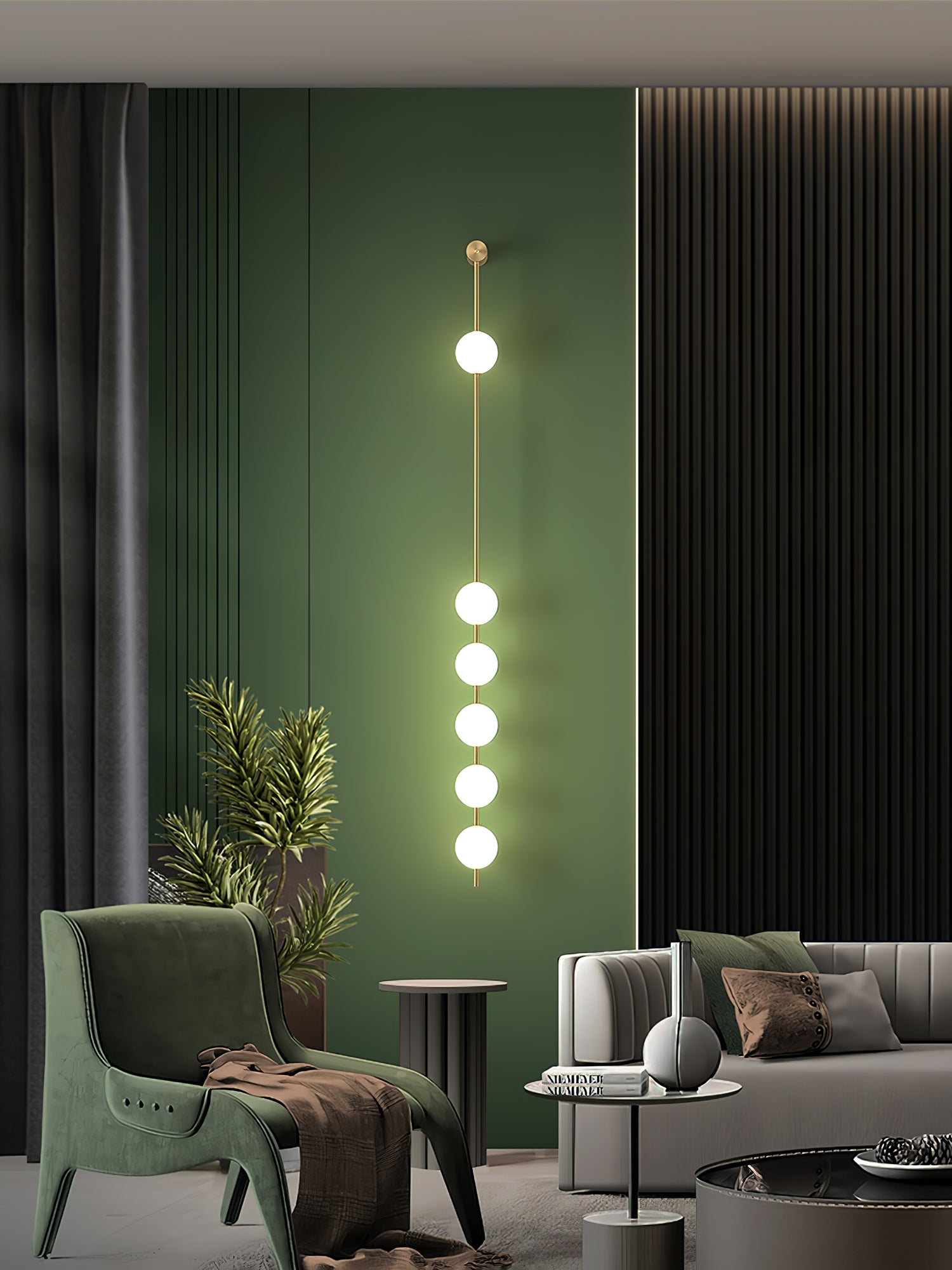 Vertical Balls Wall Lamp - Lumpaz