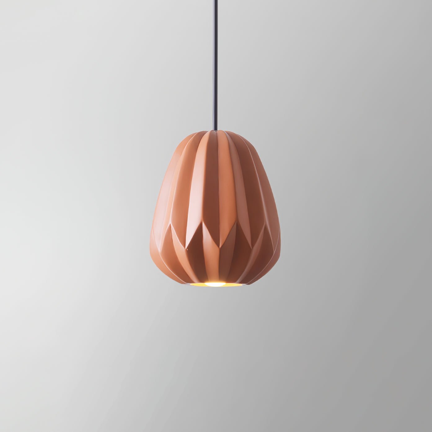 Papaya Resin Pendant Lamp - Lumpaz