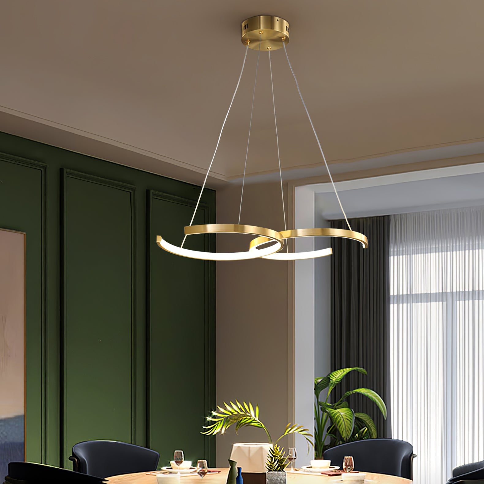 Double Rings Pendant Light - Lumpaz