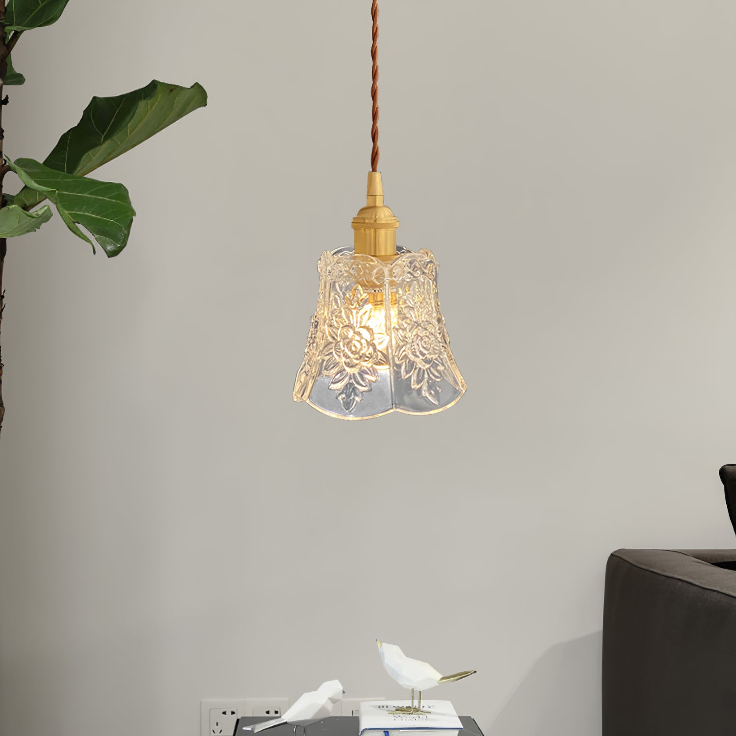 Flower Glass Pendant Lamp - Lumpaz