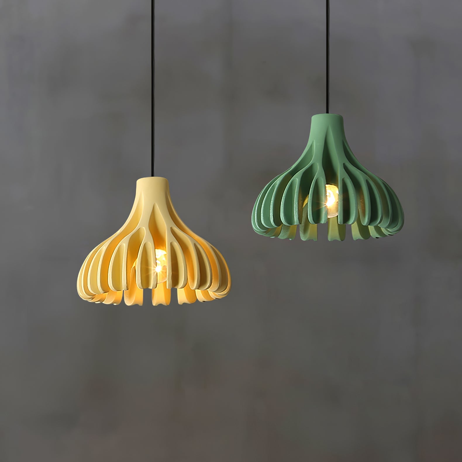 Coral Resin Pendant Lamp - Lumpaz