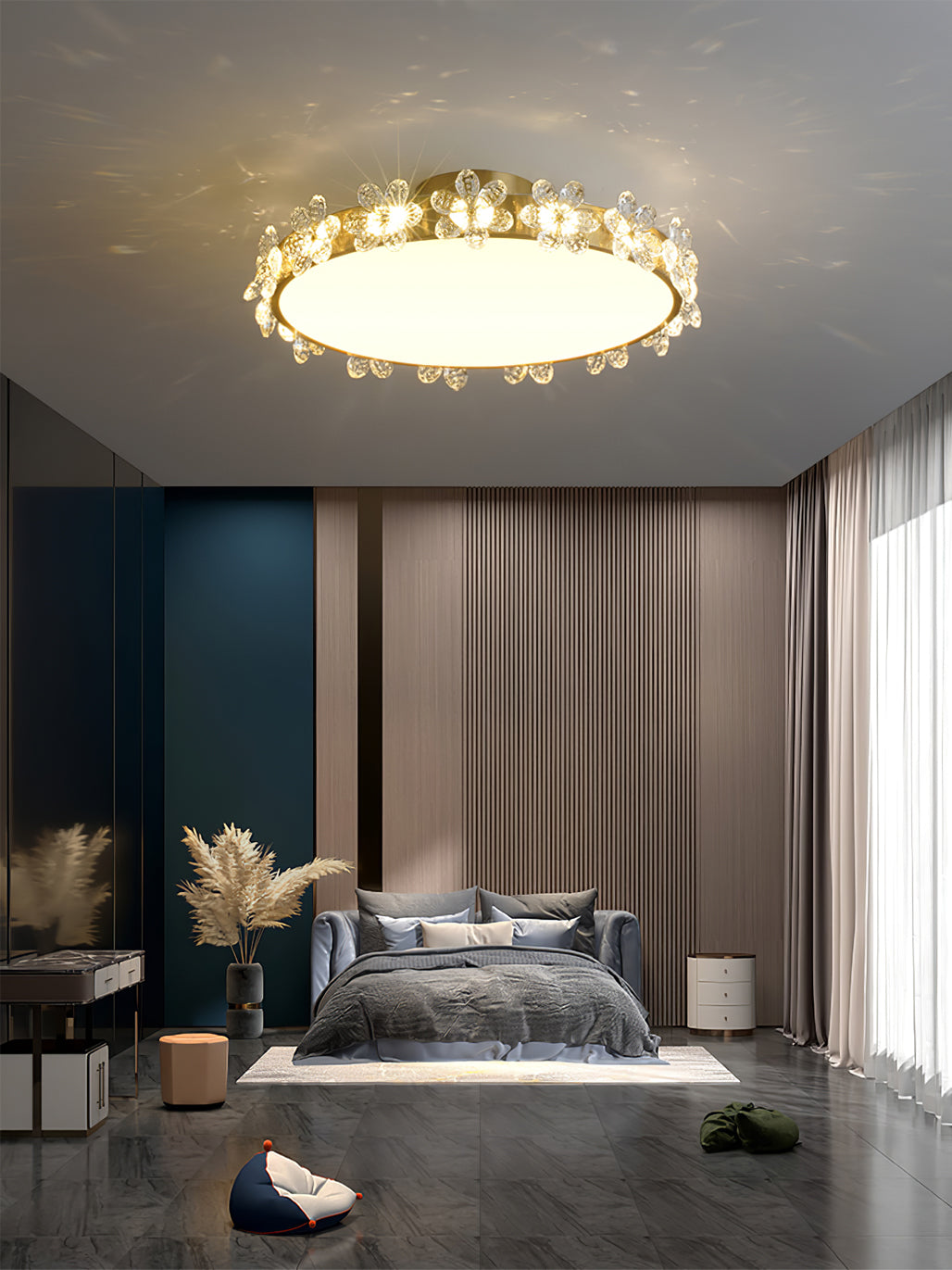 Petal Crystal Ceiling Lamp - Lumpaz