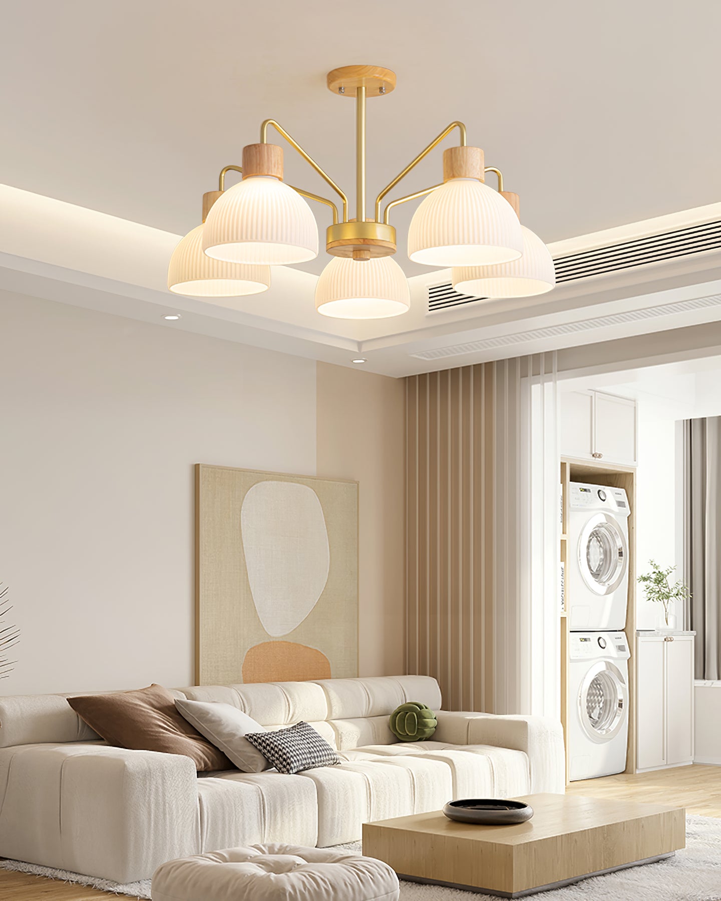 Ribbed Chandelier - Lumpaz