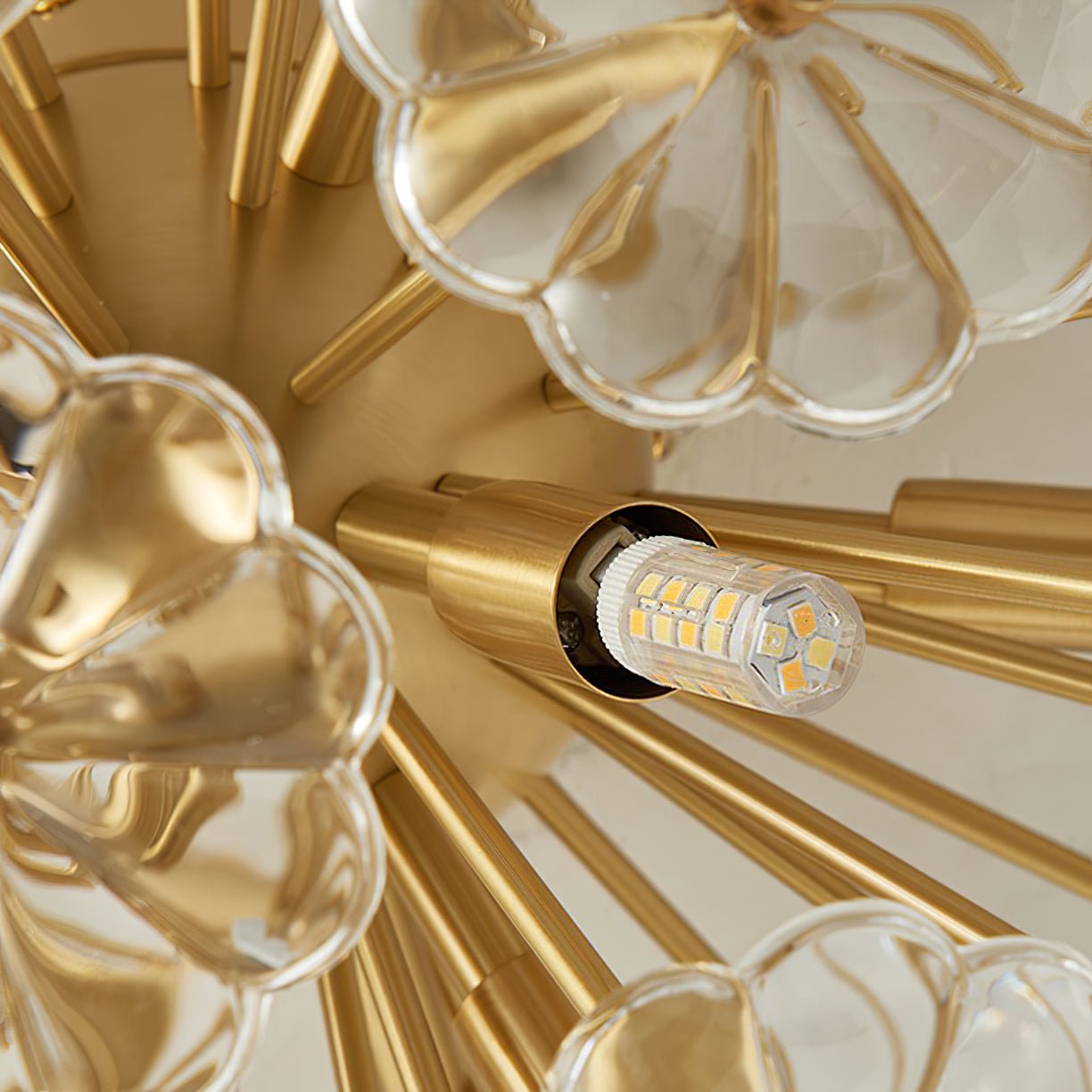 Lamina Crystal Ceiling Light - Lumpaz