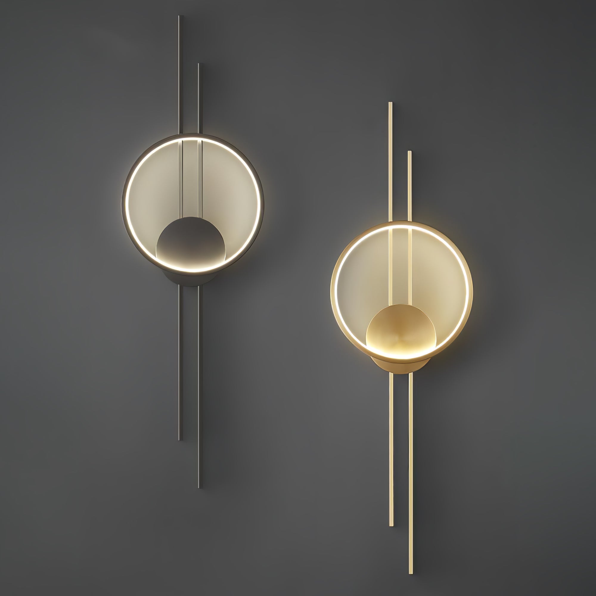 Circle And Line Wall Lamp - Lumpaz
