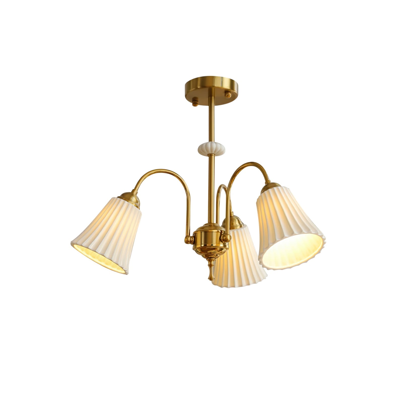 Asea Brass Chandelier - Lumpaz
