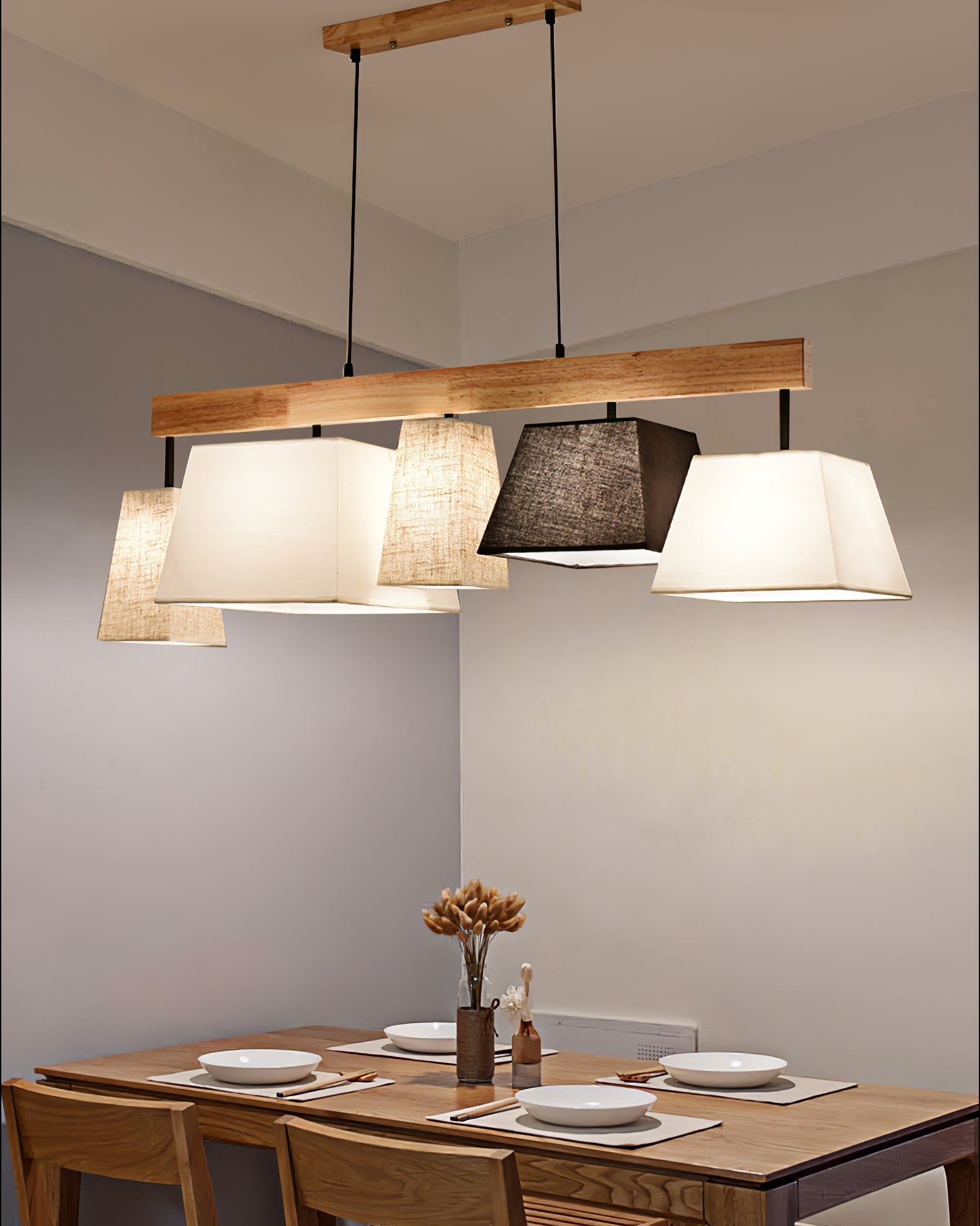Lindby Wooden Chandelier - Lumpaz