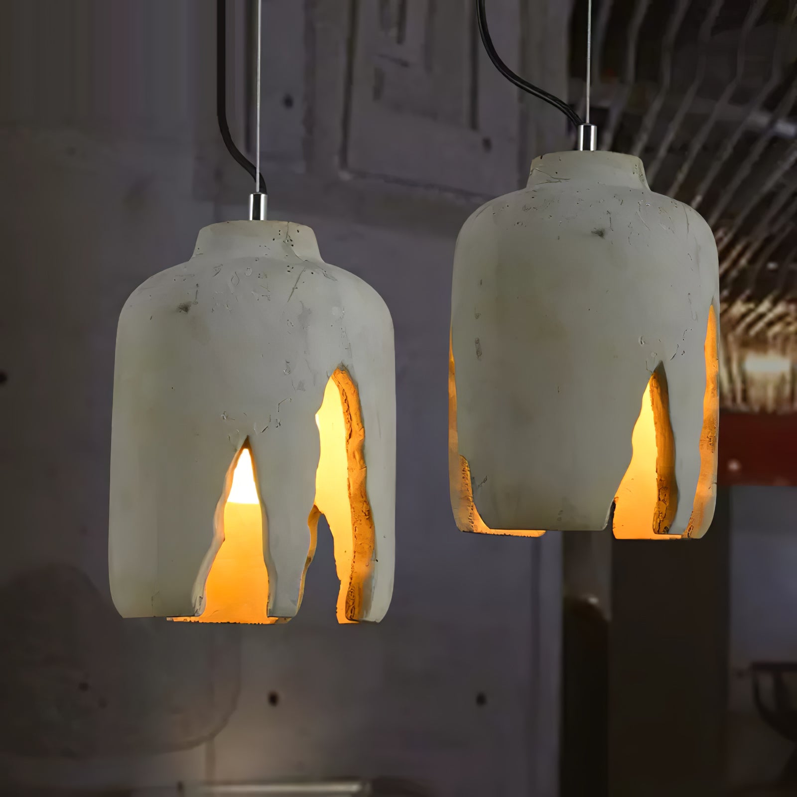 Cement Hanging Lamp - Lumpaz