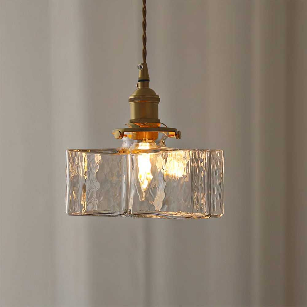 Jewel Glass Brass Pendant Light - Lumpaz