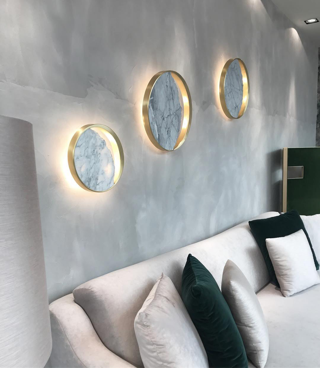 Eclipse Marble Wall Lamp - Lumpaz