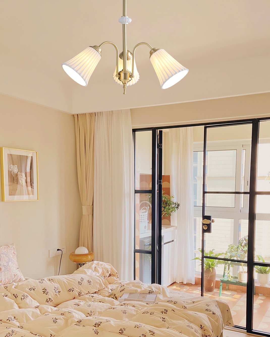 Asea Brass Chandelier - Lumpaz