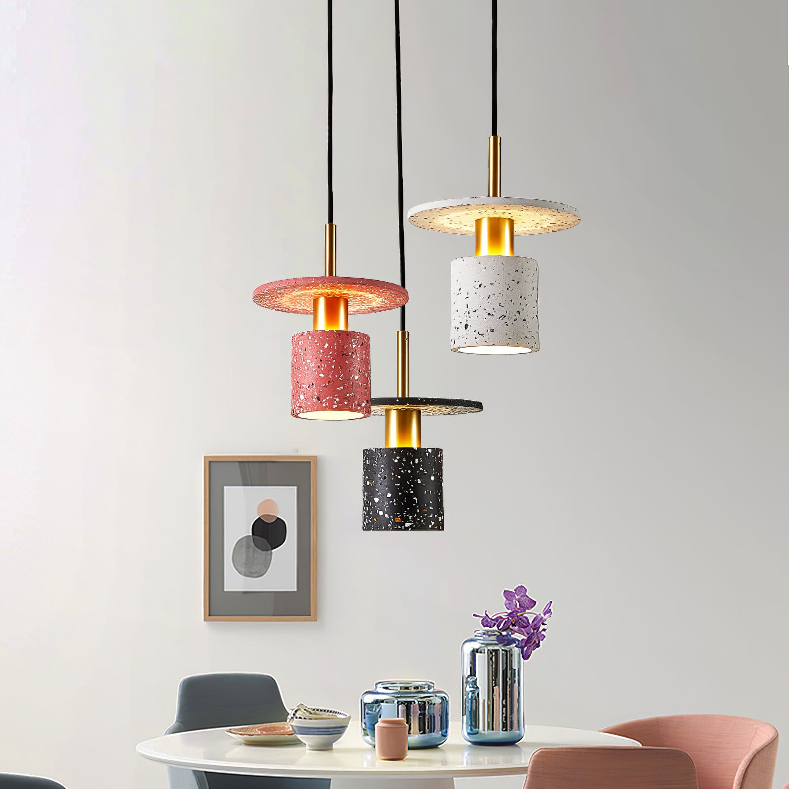 Terrazzo Drop Pendant Lamp - Lumpaz