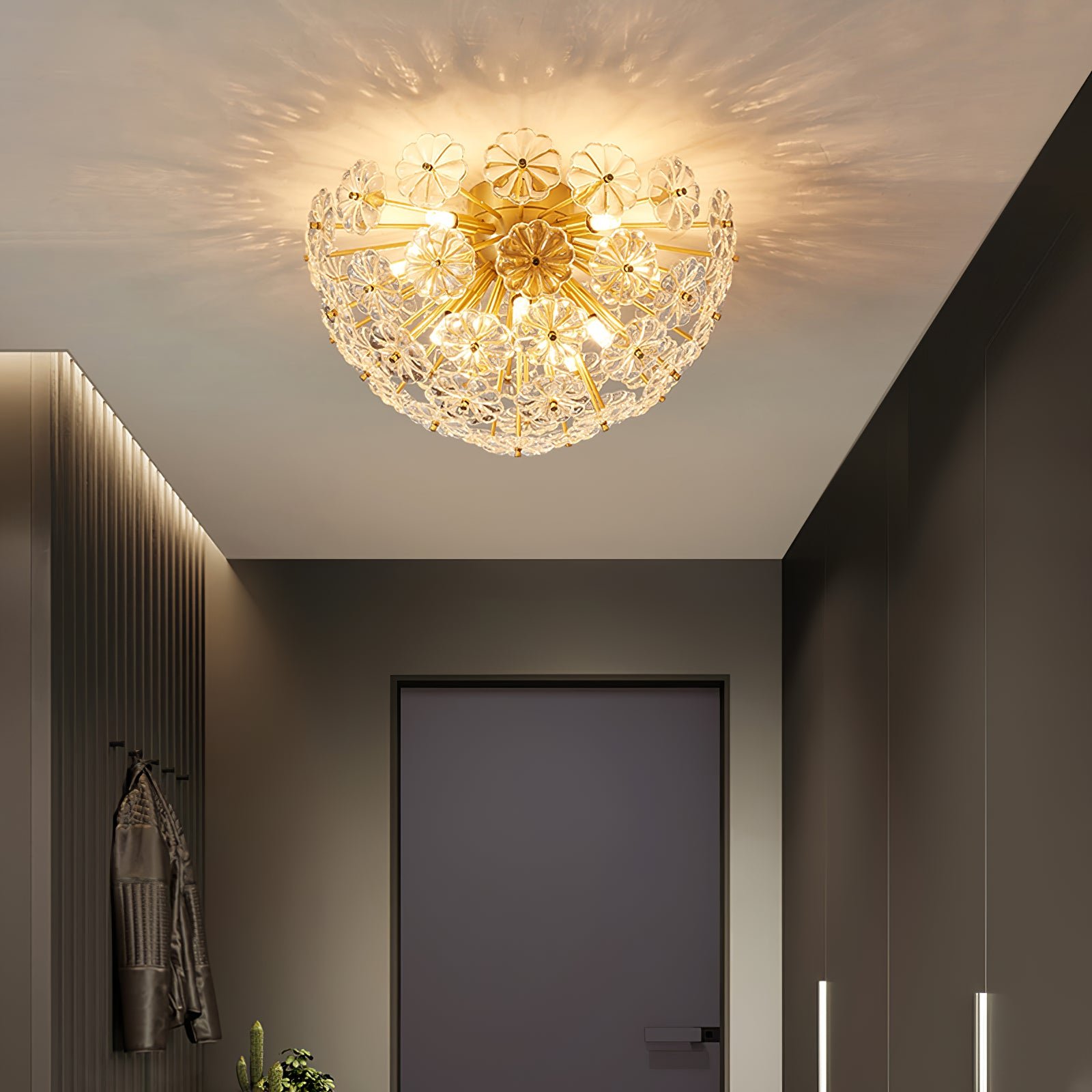 Lamina Crystal Ceiling Light - Lumpaz