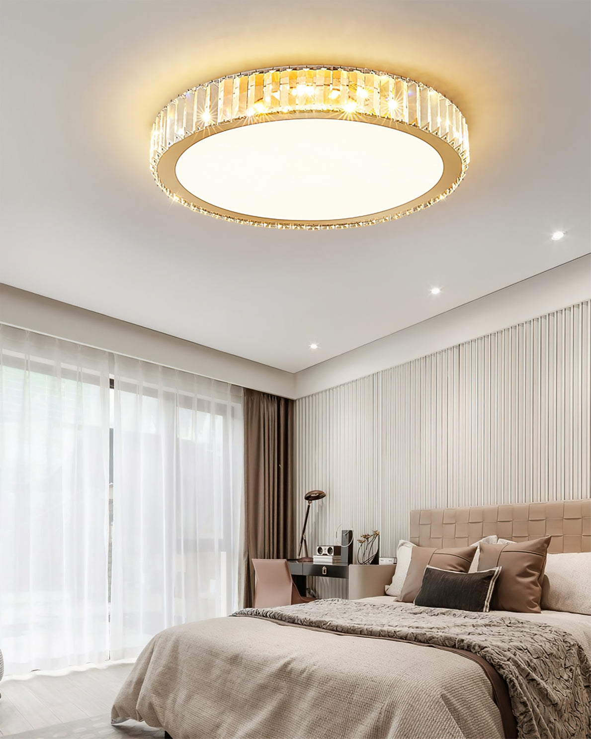 Round Crystal Ceiling Lamp - Lumpaz