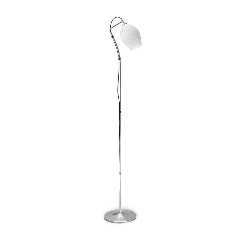 Ceramic Ribbed Floor Lamp - Lumpaz