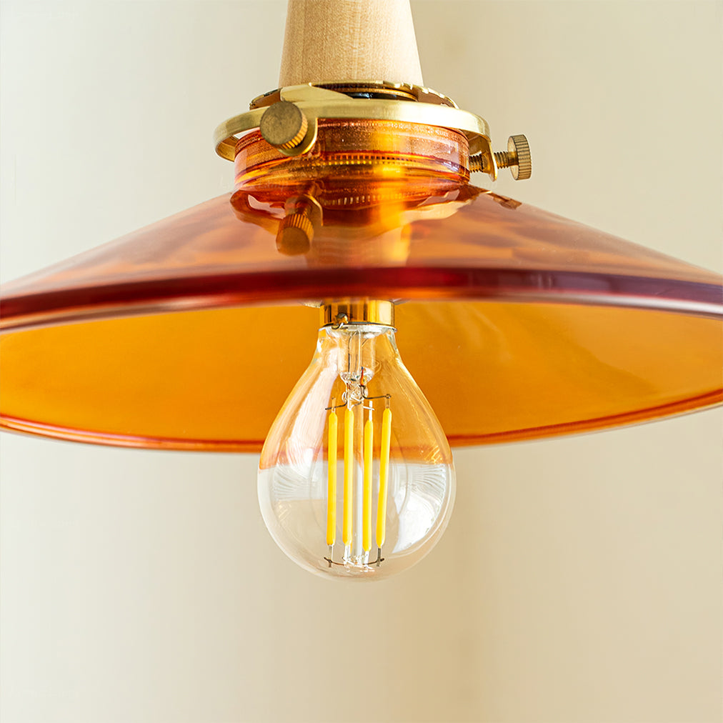 Orange Glass Pendant Lamp - Lumpaz