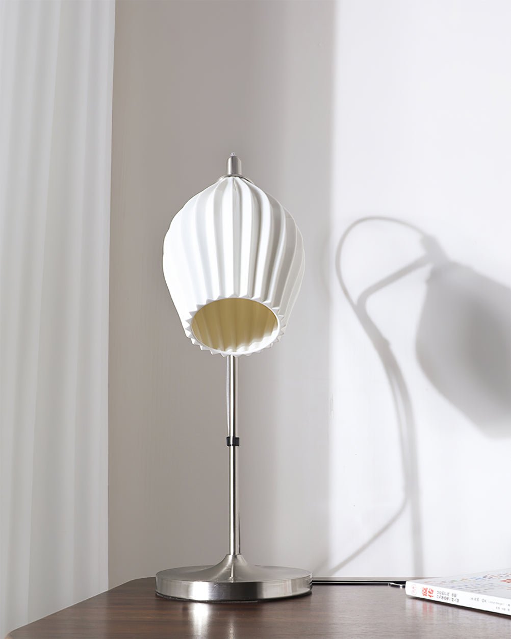 Ceramic Ribbed Table Lamp - Lumpaz