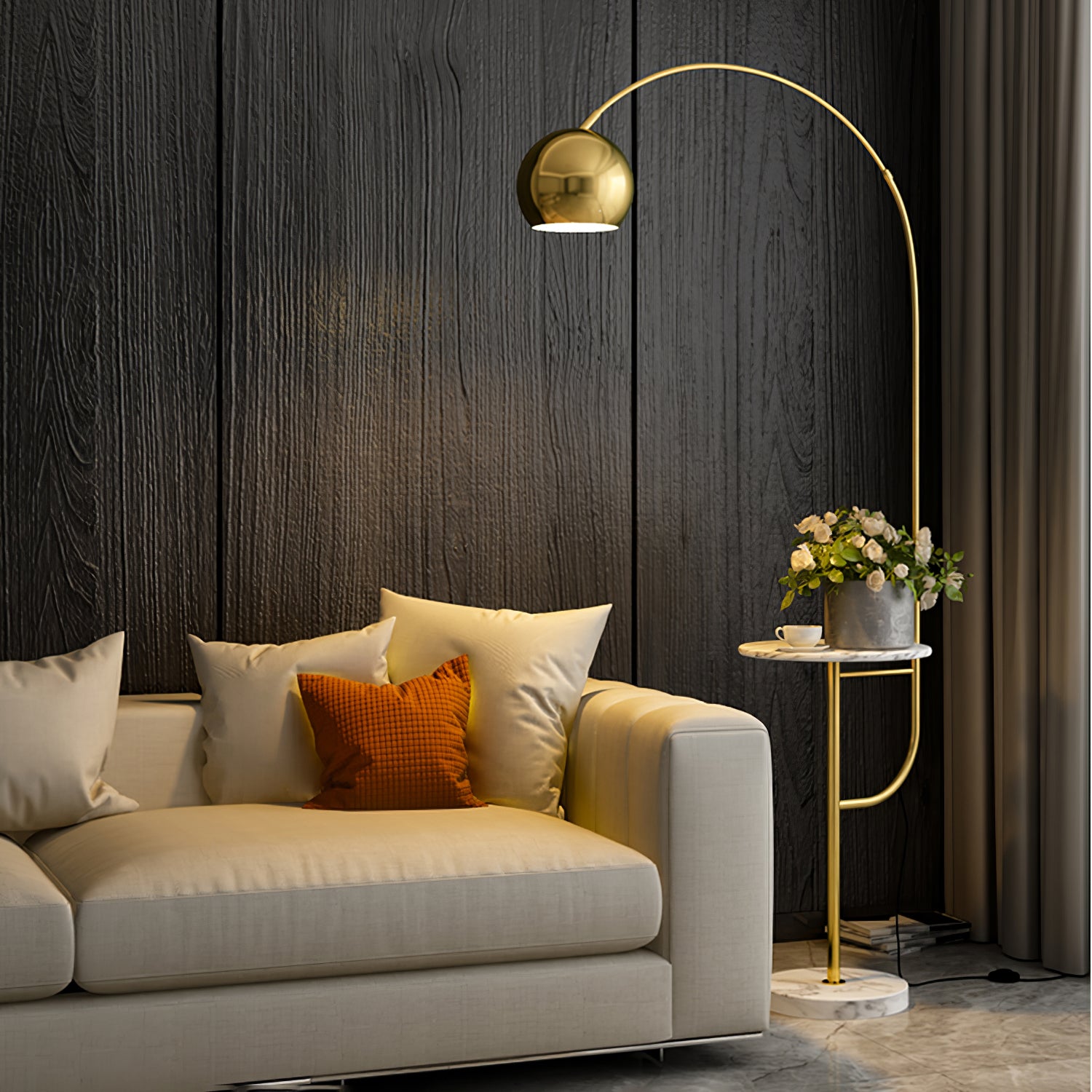Arc Drawer Floor Lamp - Lumpaz