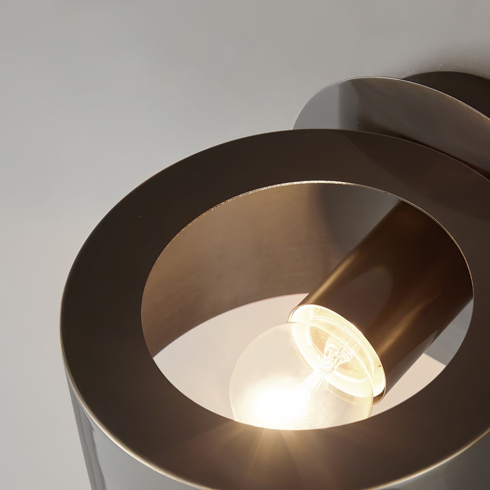 Brass Drum Wall Lamp - Lumpaz