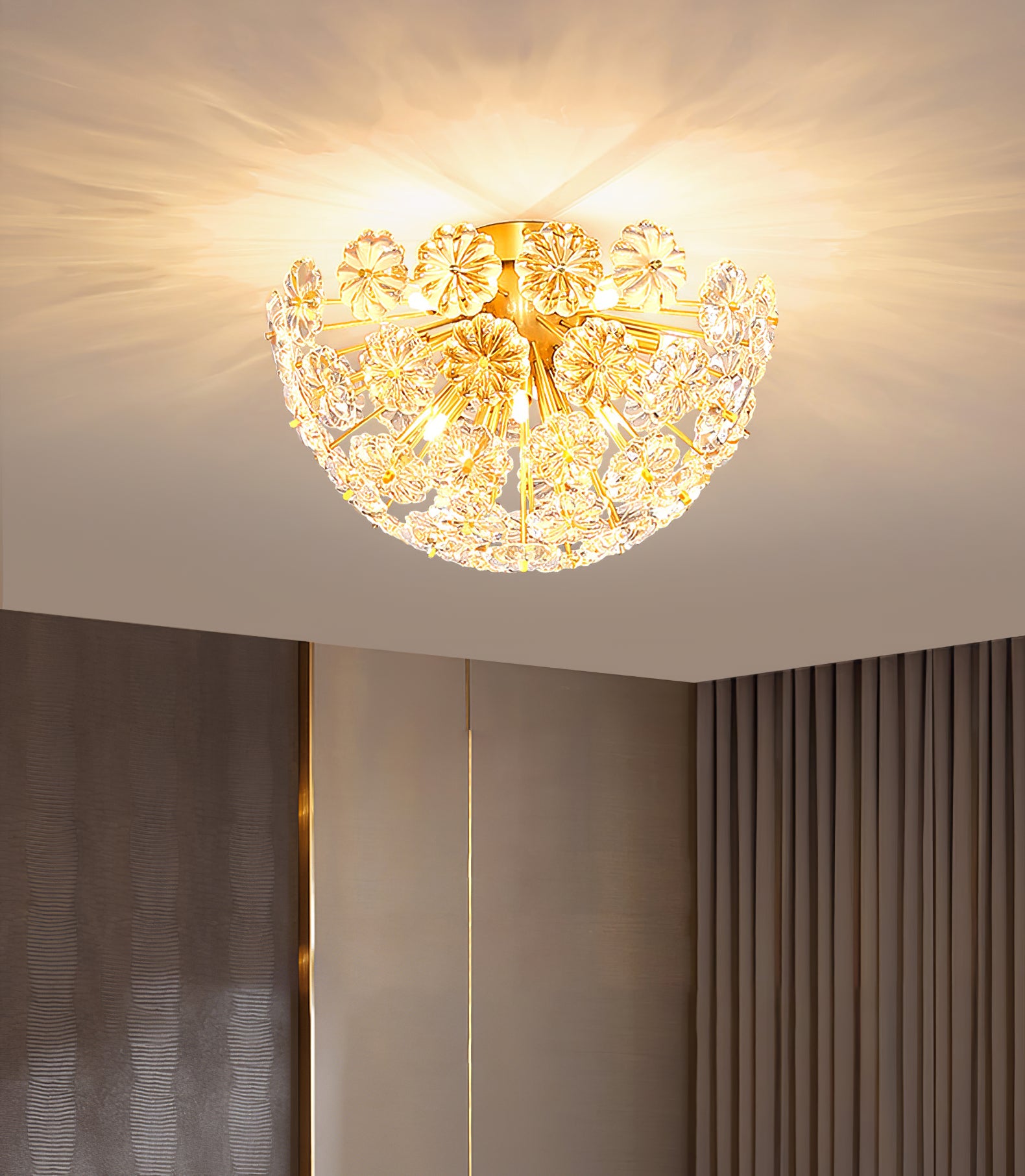 Lamina Crystal Ceiling Light - Lumpaz