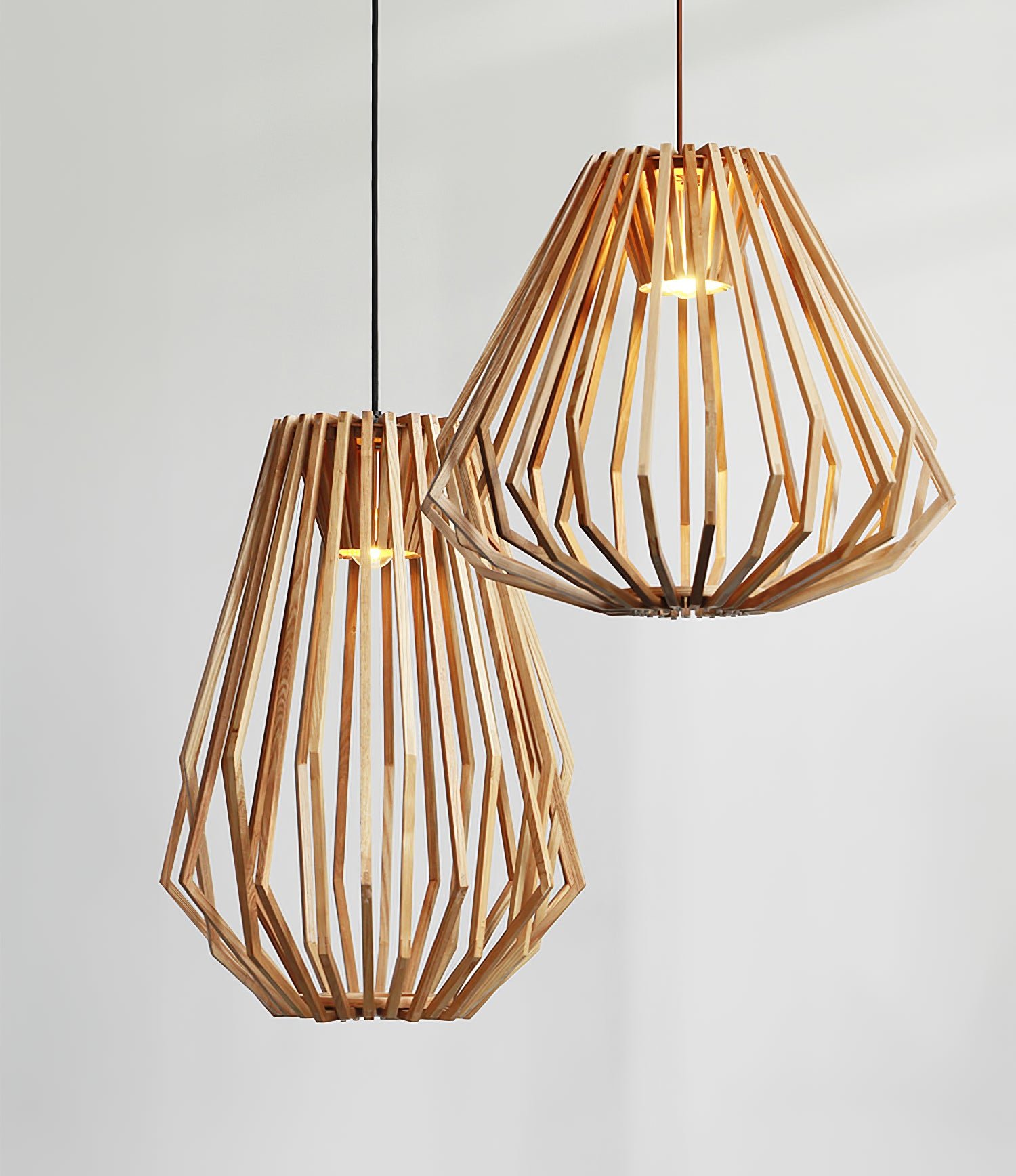 Wood Cage Pendant Lamp - Lumpaz