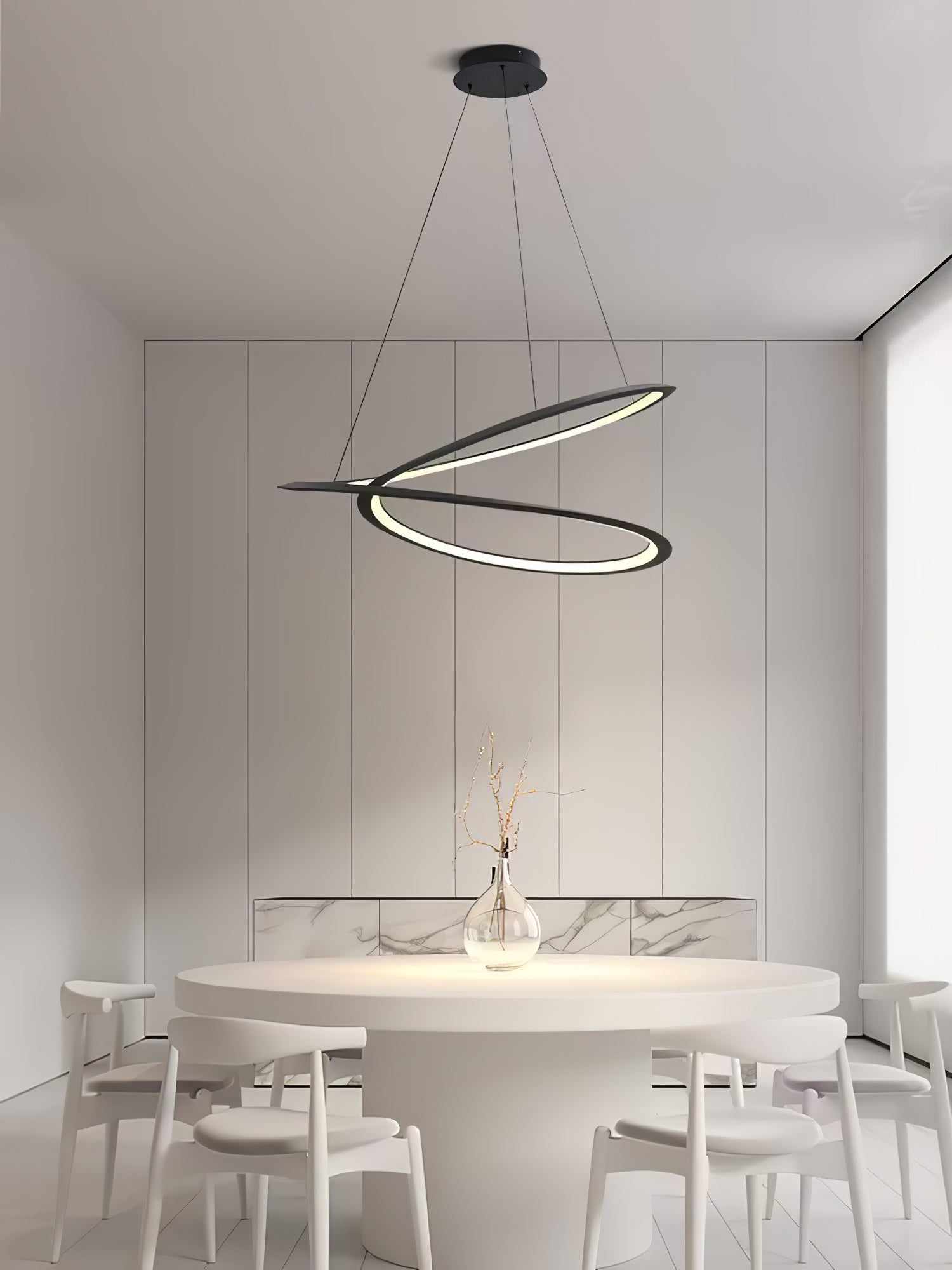 Geometric Curve Chandelier - Lumpaz
