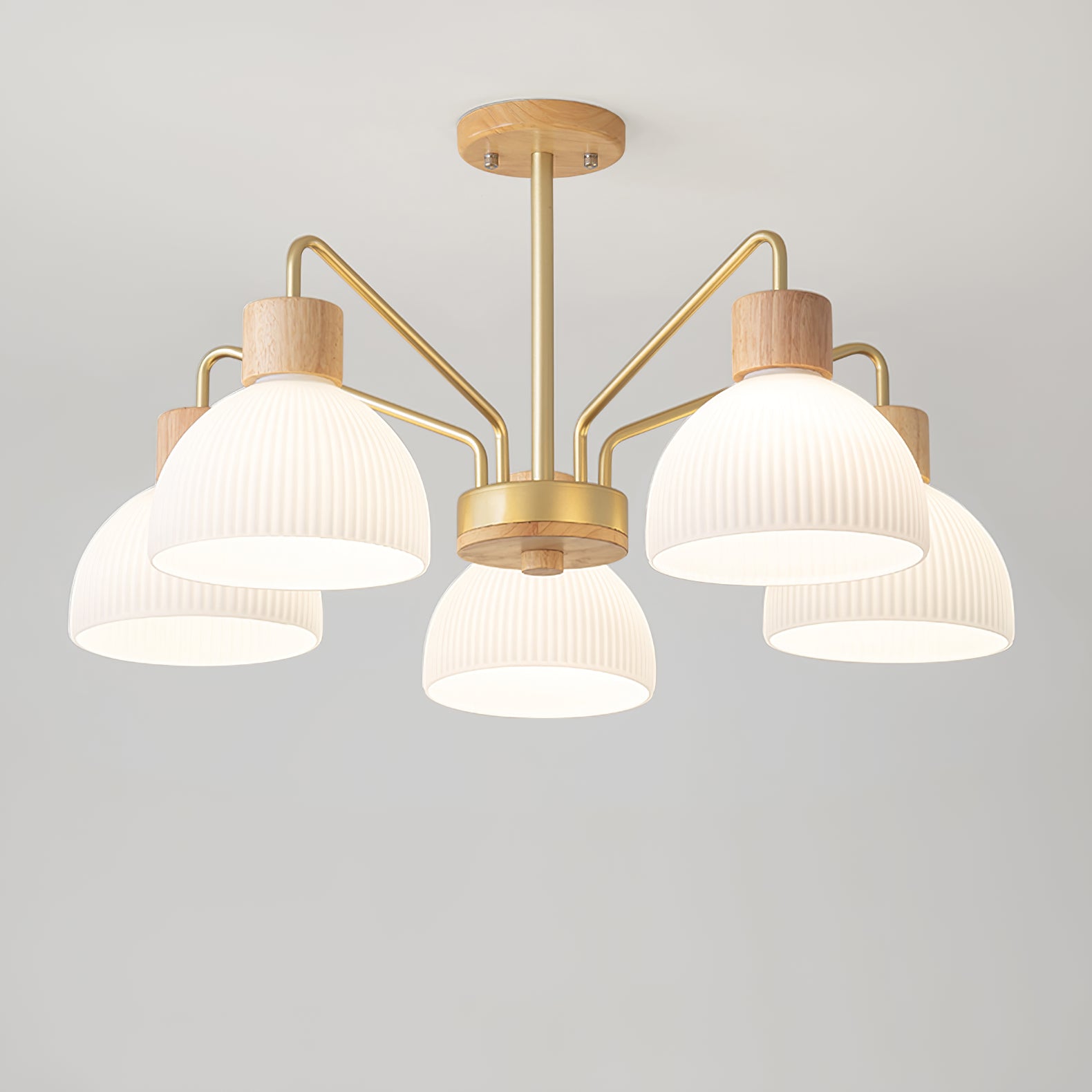 Ribbed Chandelier - Lumpaz