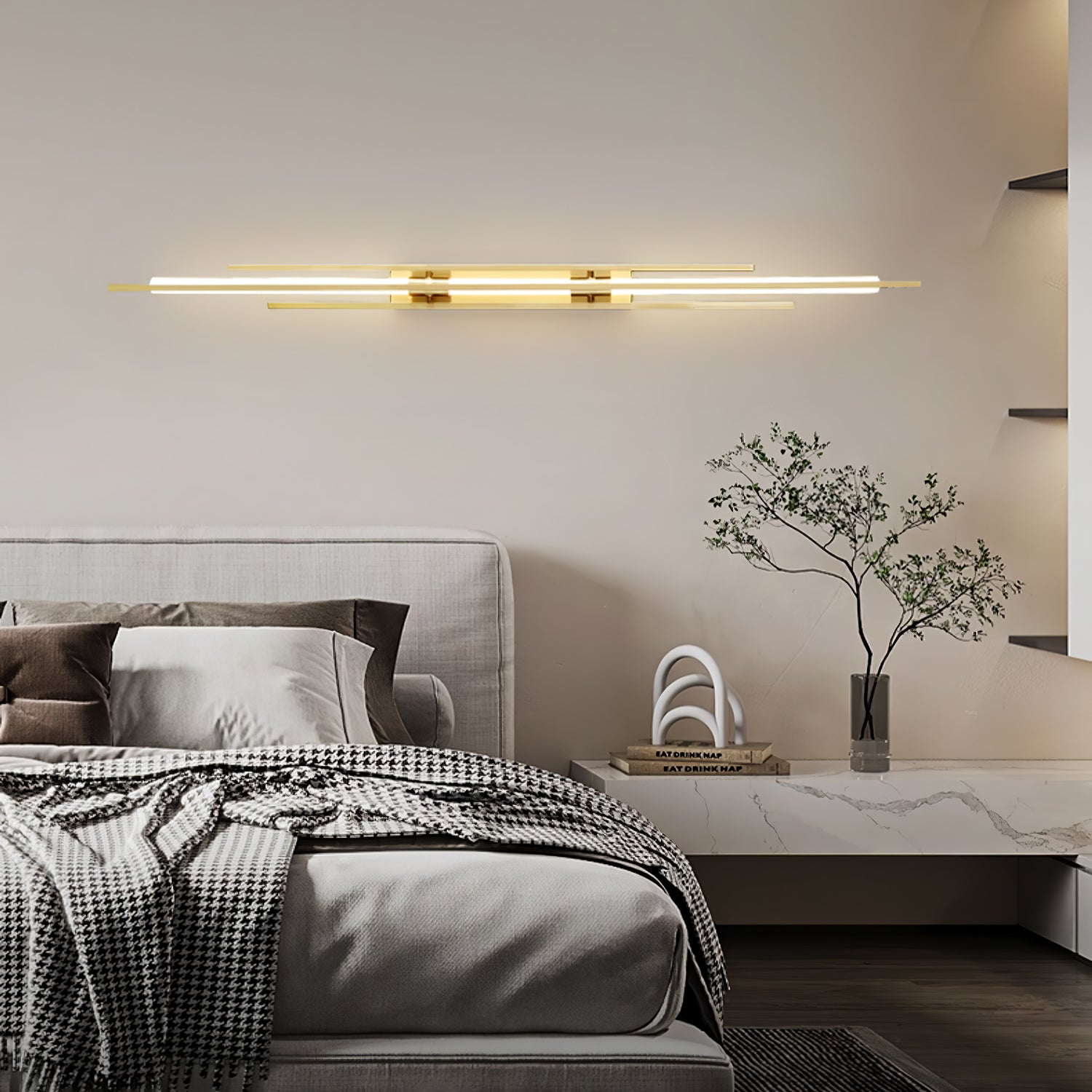 Brass Line Wall Lamp - Lumpaz