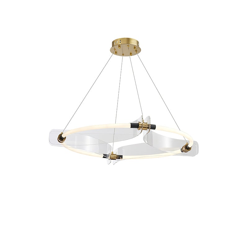 Four Acrylics Round Chandelier - Lumpaz