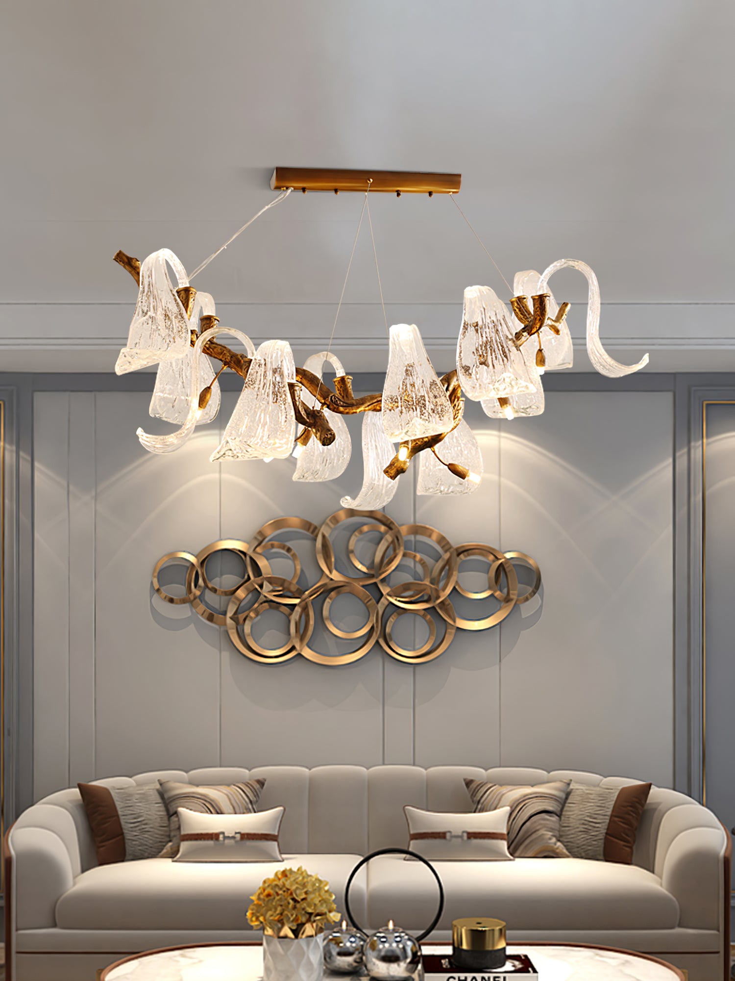 Icarus Wings Horizontal Chandelier - Lumpaz