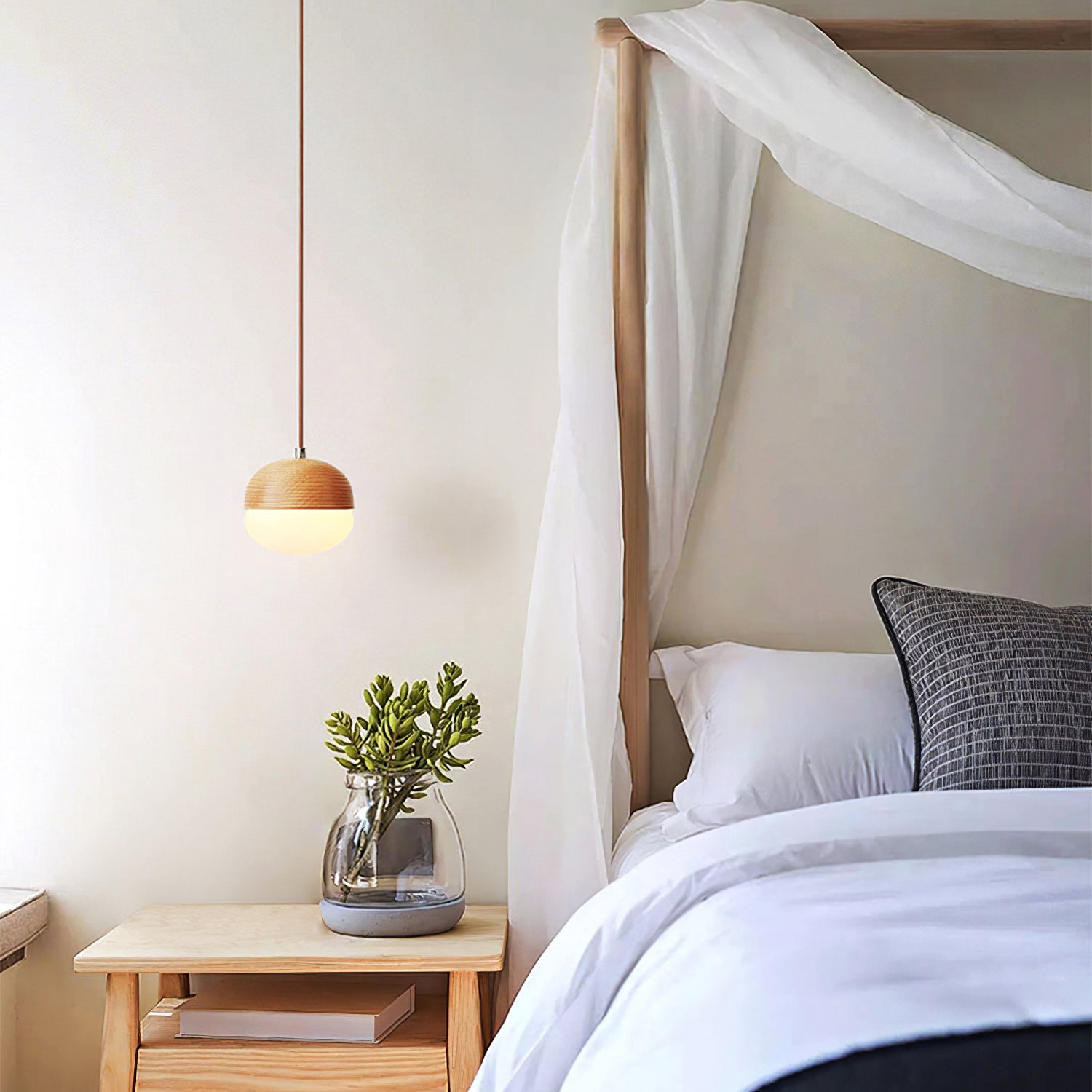 Wood Nut Pendant Lamp - Lumpaz