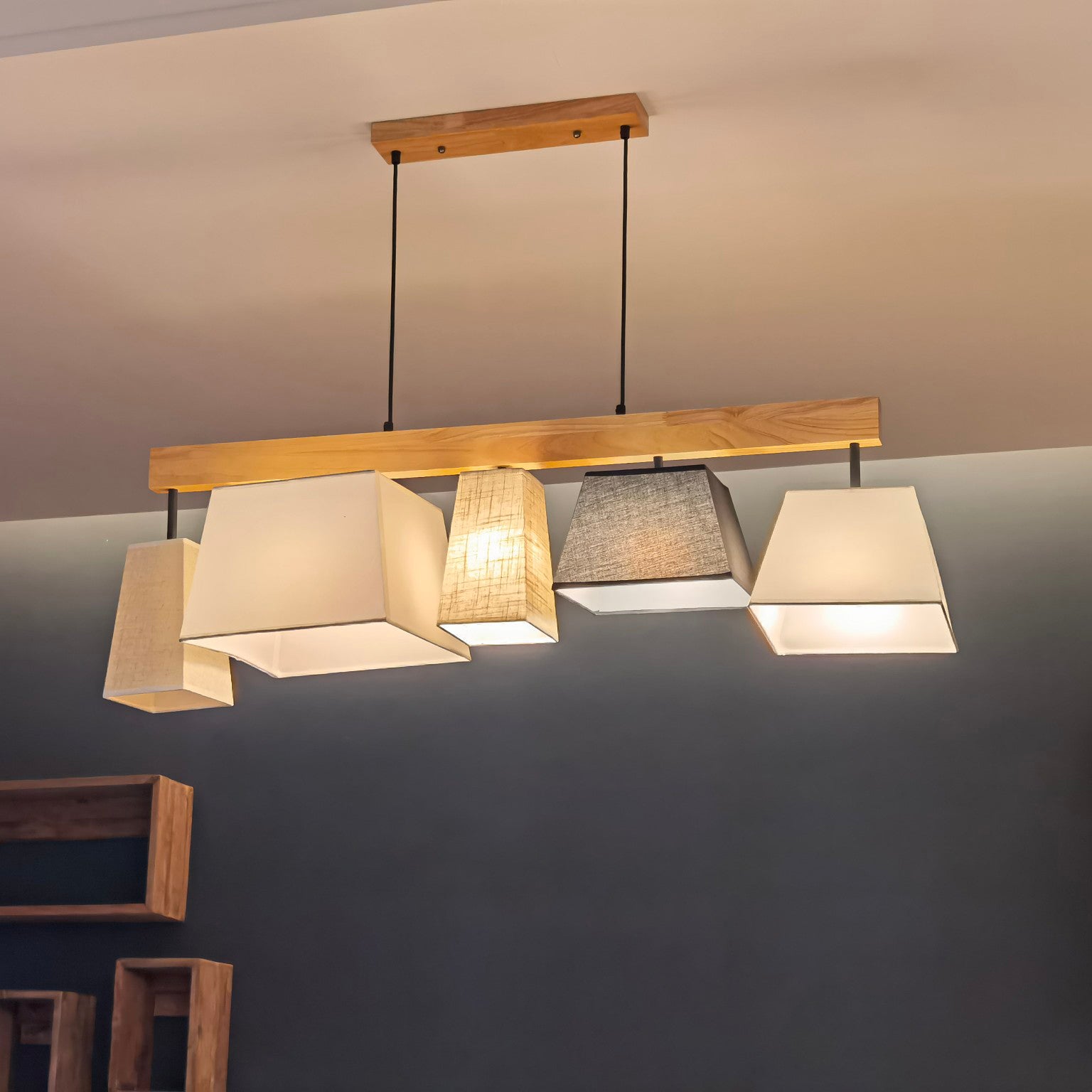 Lindby Wooden Chandelier - Lumpaz